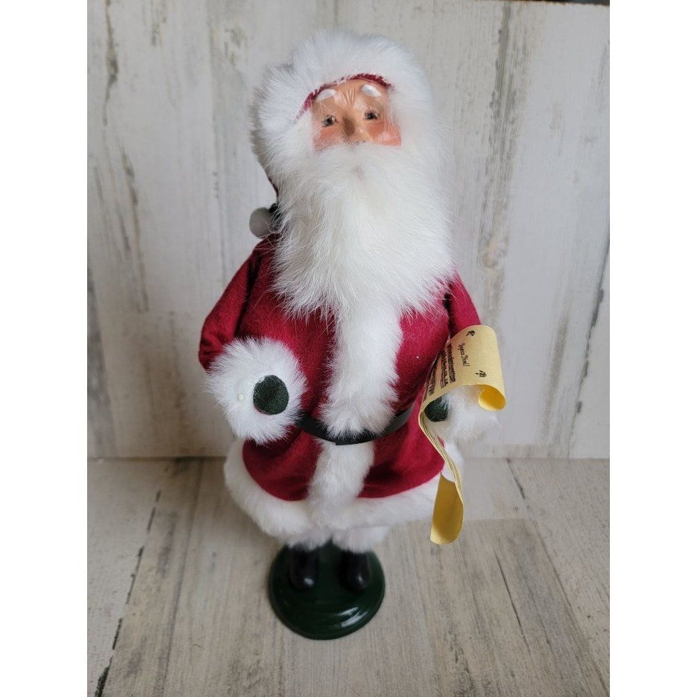 Byer's Choice Santa Claus Joyeux Noel Christmas caroler‎ xmas figure